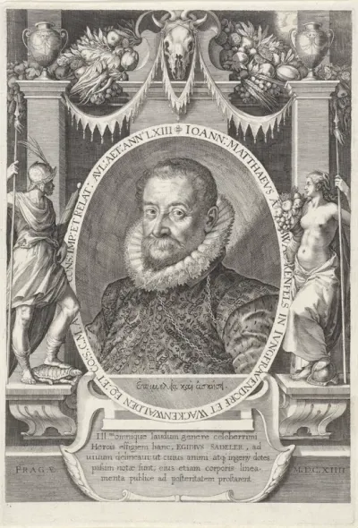 Portret van Johannes Matthaeus Wacker von Wackenfels