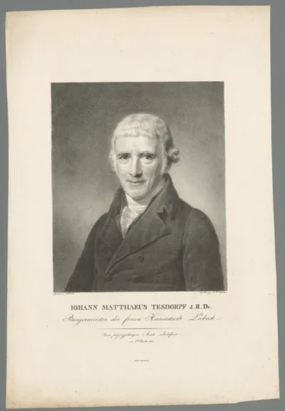Portret van Johannes Matthäus Tesdorpf