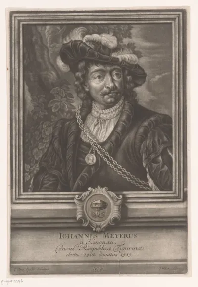 Portret van Johannes Meyer von Kronau