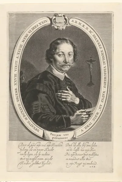 Portret van Johannes Nicolaesz. Visscher