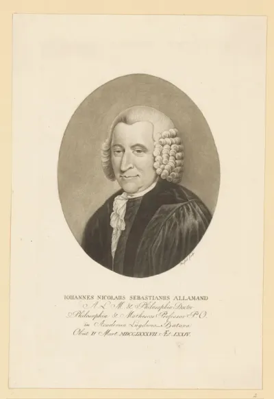 Portret van Johannes Nicolaus Sebastianus Allamand