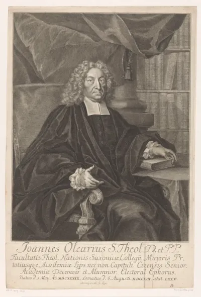 Portret van Johannes Olearius