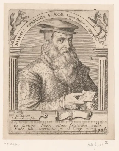Portret van Johannes Oporinus