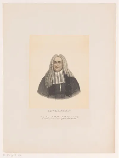 Portret van Johannes Ortwinus Westenberg
