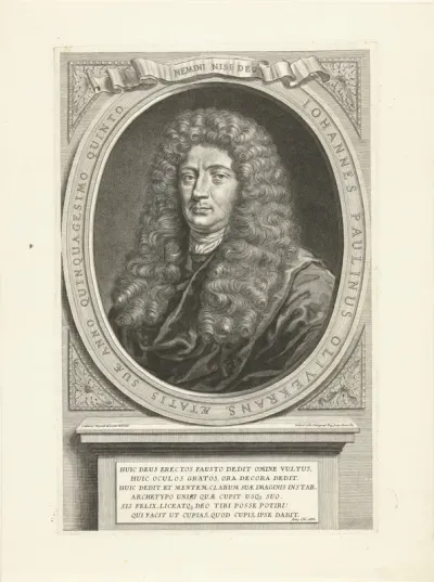 Portret van Johannes Paulinus Olivecrants op 55-jarige leeftijd