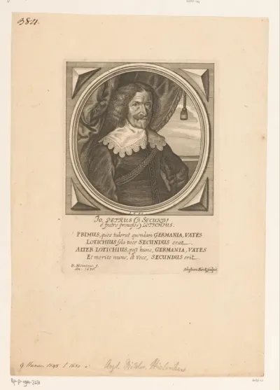 Portret van Johannes Peter Lotichius
