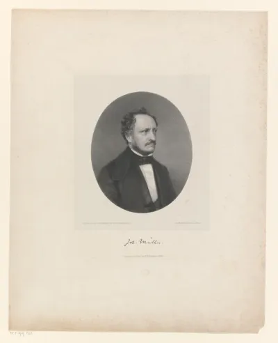Portret van Johannes Peter Müller