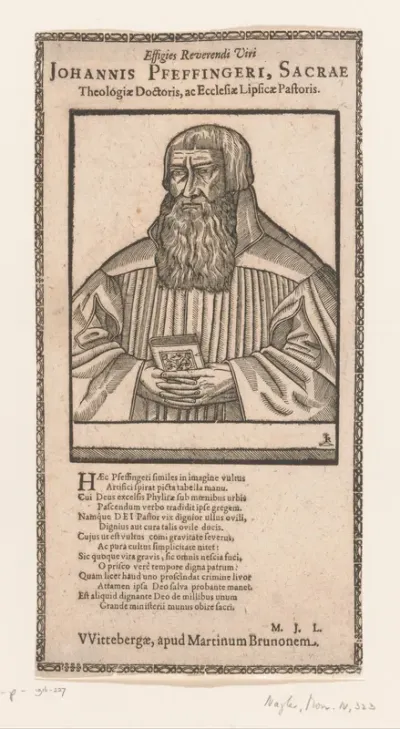Portret van Johannes Pfeffinger