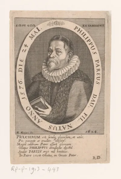 Portret van Johannes Philippus Pareus