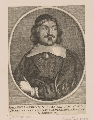 Portret van Johannes Rebhan