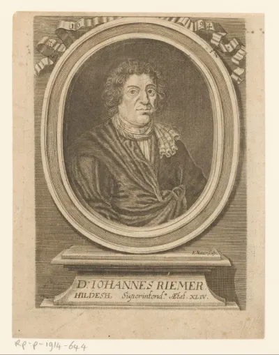 Portret van Johannes Riemer