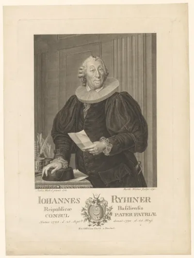 Portret van Johannes Ryhiner