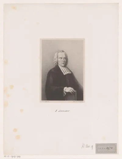 Portret van Johannes Schrader