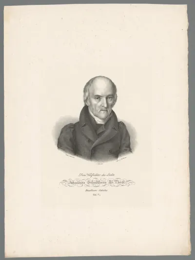 Portret van Johannes Schulthess