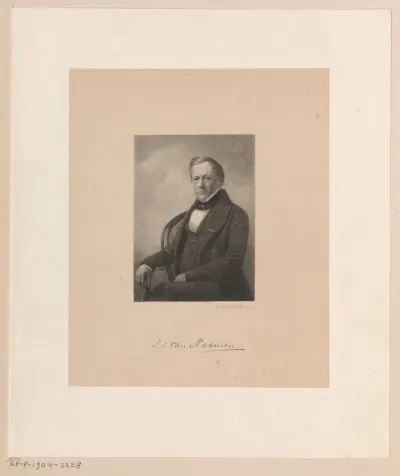 Portret van Johannes Sebastiaan van Naamen