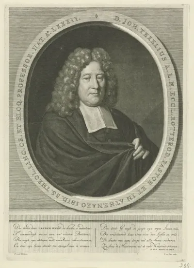 Portret van Johannes Texelius