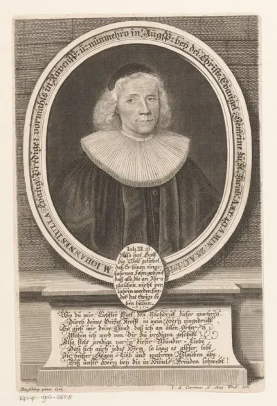 Portret van Johannes Tulla op 49-jarige leeftijd
