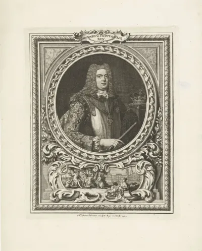 Portret van Johannes V, koning van Portugal