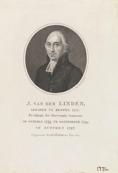Portret van Johannes van der Linden