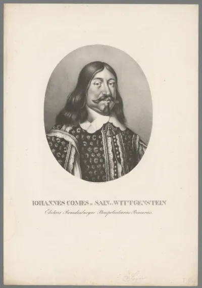 Portret van Johannes VIII graaf van Sayn-Wittgenstein