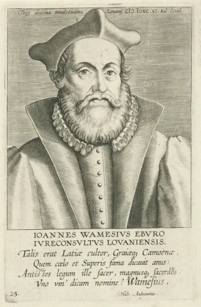 Portret van Johannes Wamesius