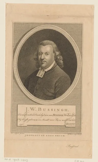 Portret van Johannes Wilhelmus Bussingh