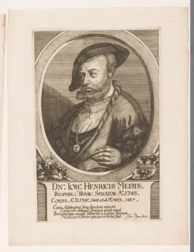 Portret van Johannus Henricus Meisius
