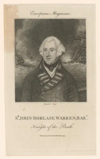 Portret van John Borlase Warren