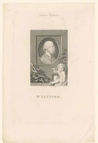 Portret van John Coakley Lettsom