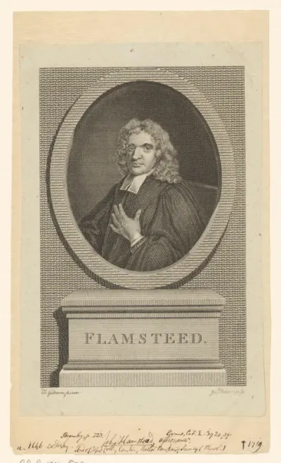 Portret van John Flamsteed