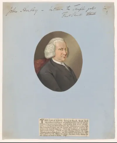 Portret van John Hartley, boekverkoper te Londen