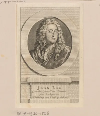 Portret van John Law