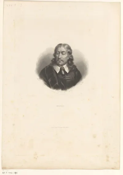 Portret van John Milton