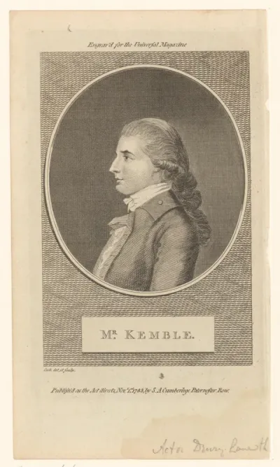 Portret van John Philip Kemble