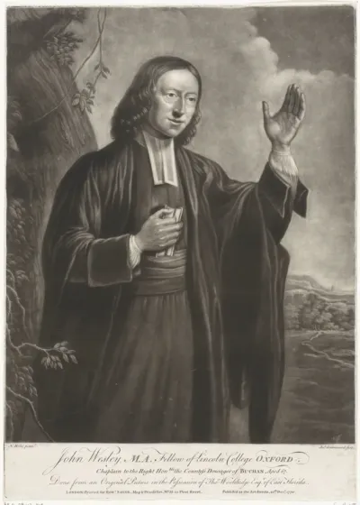 Portret van John Wesley