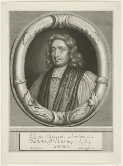 Portret van John Wilkins, bisschop van Chester