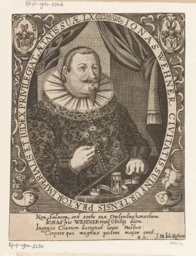 Portret van Jonas Wehner op 60-jarige leeftijd