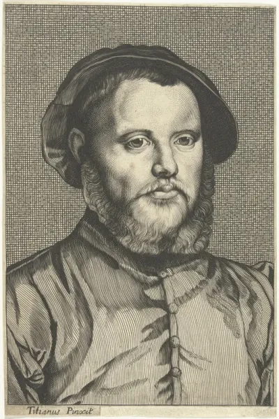 Portret van jonge man met baret