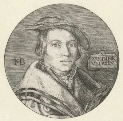 Portret van jongen met baret