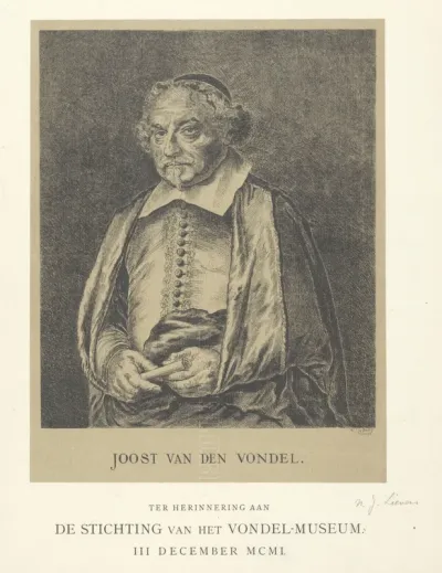 Portret van Joost van den Vondel