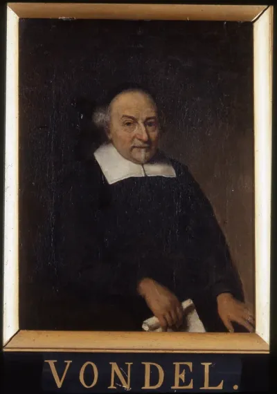 Portret van Joost van den Vondel, dichter