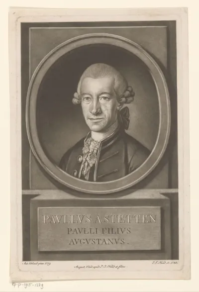 Portret van Josef Ferdinand Anton Storr von Ostrach