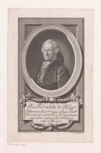 Portret van Josef Ferdinand von Holger