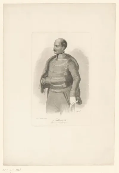 Portret van Josef, Graf Jellačić de Buzim