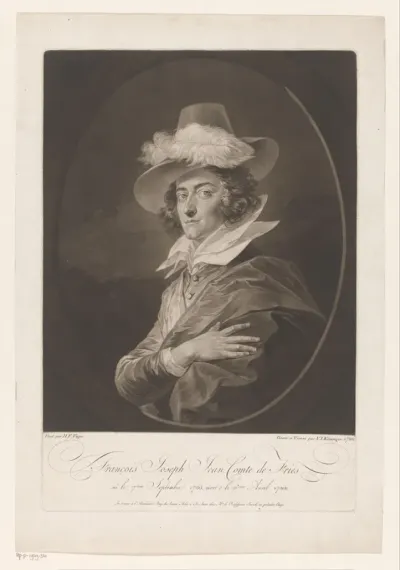 Portret van Josef Graf von Fries
