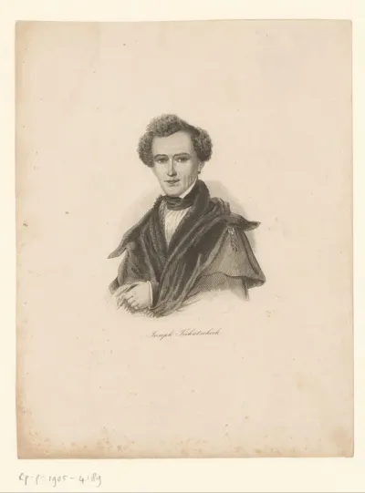 Portret van Josef Tichatscheck