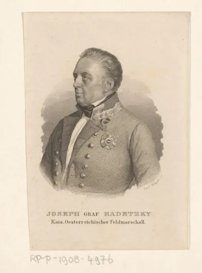 Portret van Josef Wenzel Radetsky von Radetz