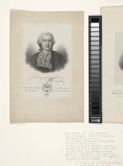 Portret  van Joseph Ambroise de Crumpipen