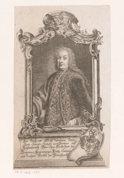 Portret van Joseph Anton von Protreis