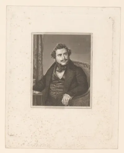 Portret van Joseph Christian von Zedlitz